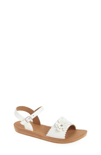 Extreme By Eddie Marc Kids' Flower Sandal In White