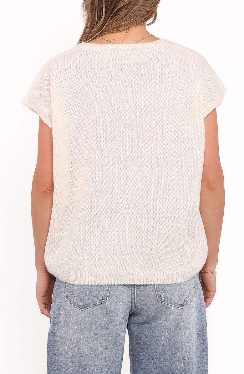 Petal & Pup Mariana Knit Sweater Vest, Alternate, color, Cream