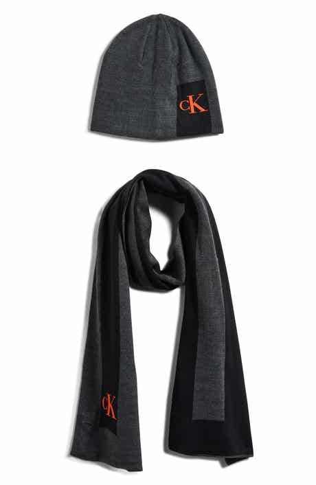 Calvin Klein Monogram Beanie & Scarf Set