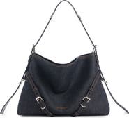 Givenchy Medium Voyou Denim Hobo Bag