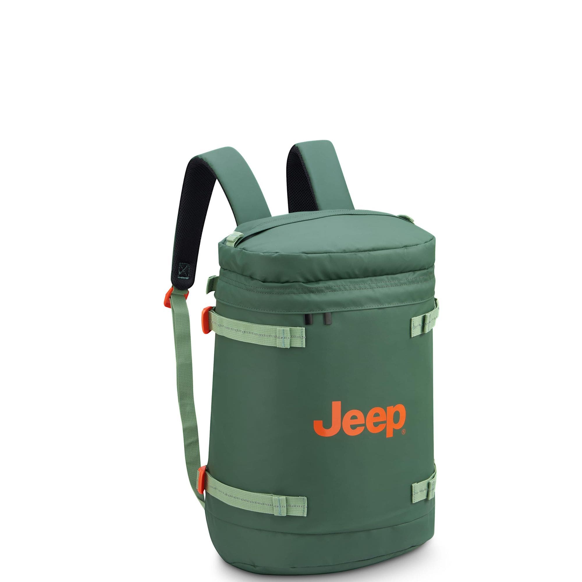 Js013c  15.6" Laptop Cylindrical Backpack, Main, color, Green