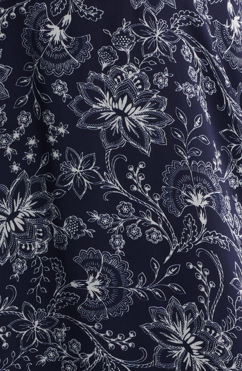 Connected Apparel Pleat Waist Yoryu Sleeveless Midi Dress, Alternate, color, Navy