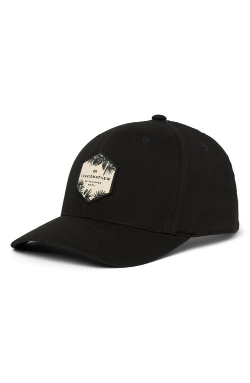 TravisMathew Reflect the Sun Snapack Baseball Cap in Black 