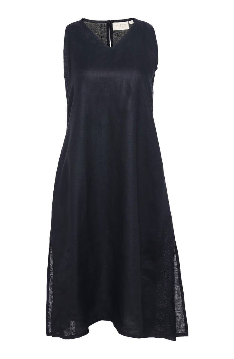 Reistor V-Neck Straight Dress, Alternate, color, Black