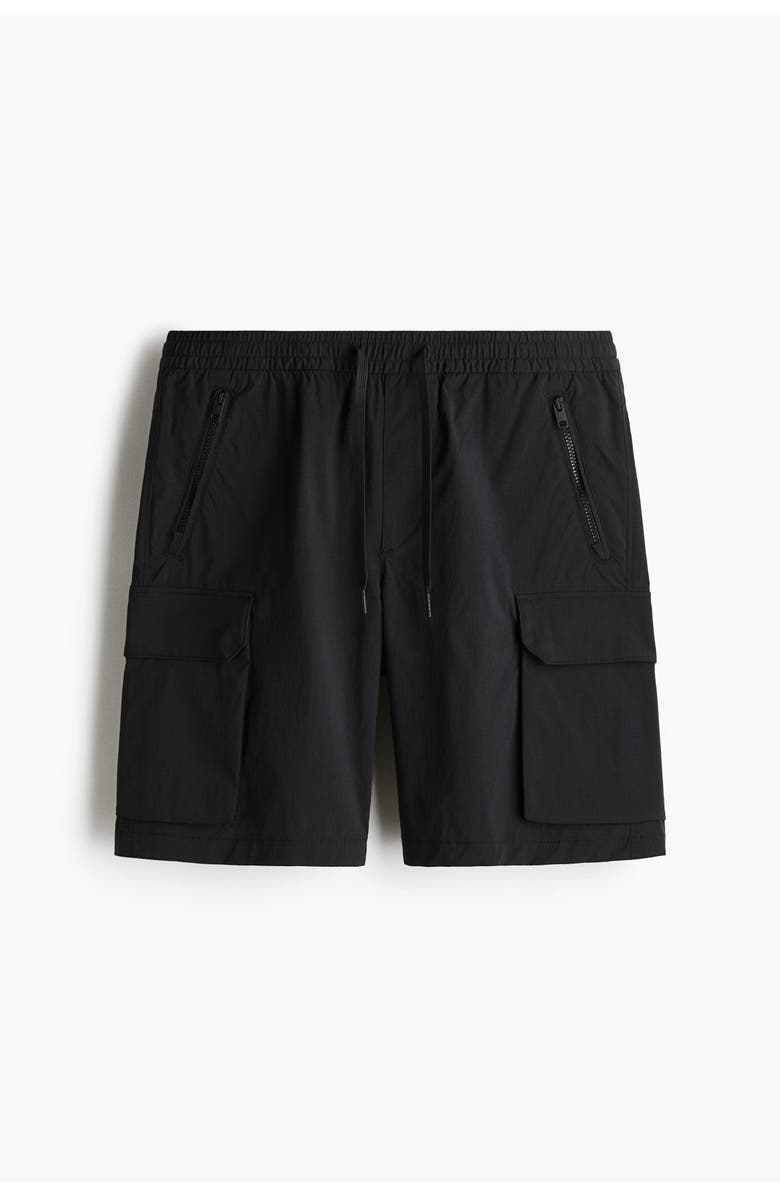 H&M Regular-fit nylon cargo shorts, Alternate, color, 