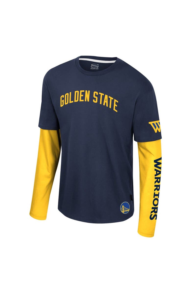 Stadium Essentials Unisex Stadium Essentials Navy Golden State Warriors Spectator 2fer Long Sleeve  T-Shirt, Alternate, color, 