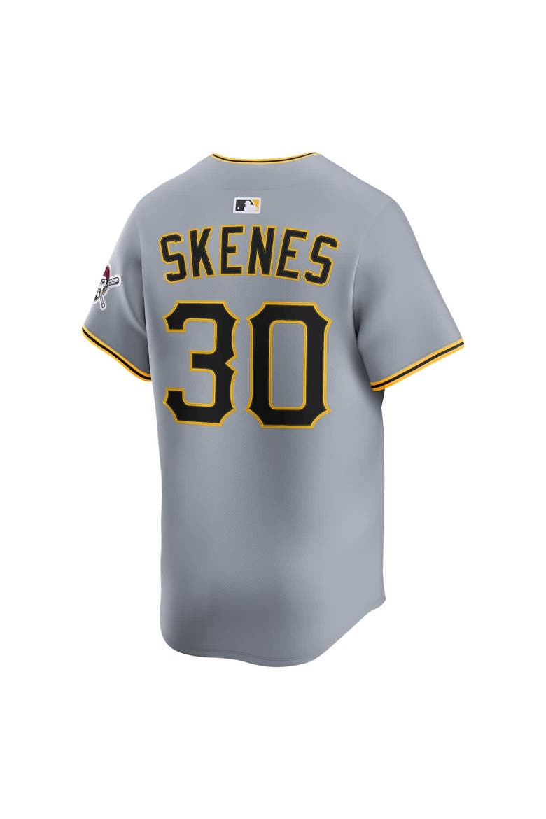 Men's Nike Paul Skenes Gray Pittsburgh Pirates Road Limited Player Jersey, Alternate, color, Gray