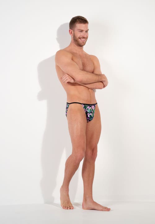 Hom Usa Funky Styles Tanga Briefs In Black