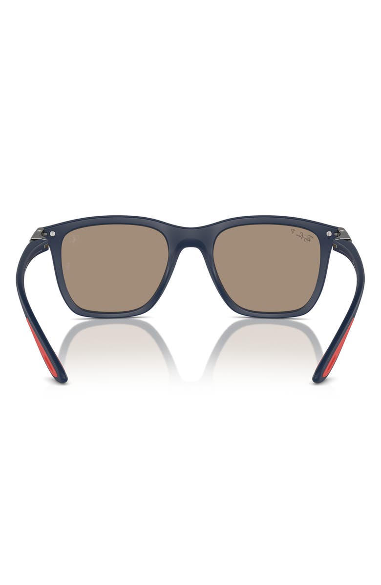Ray-Ban x Scuderia Ferrari 54mm Polarized Square Sunglasses, Alternate, color, 