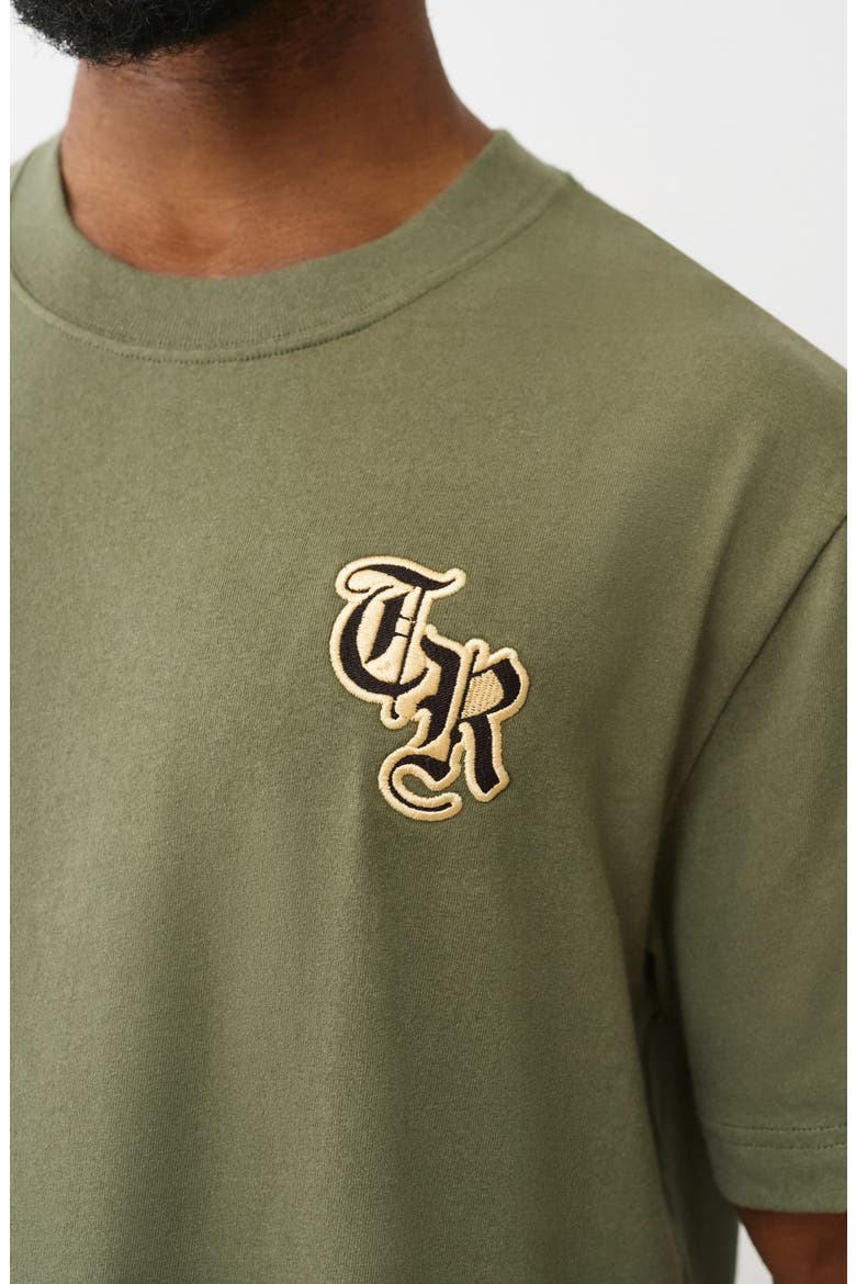 Heavy Logo Cotton T-Shirt, Alternate, color, KALAMATA