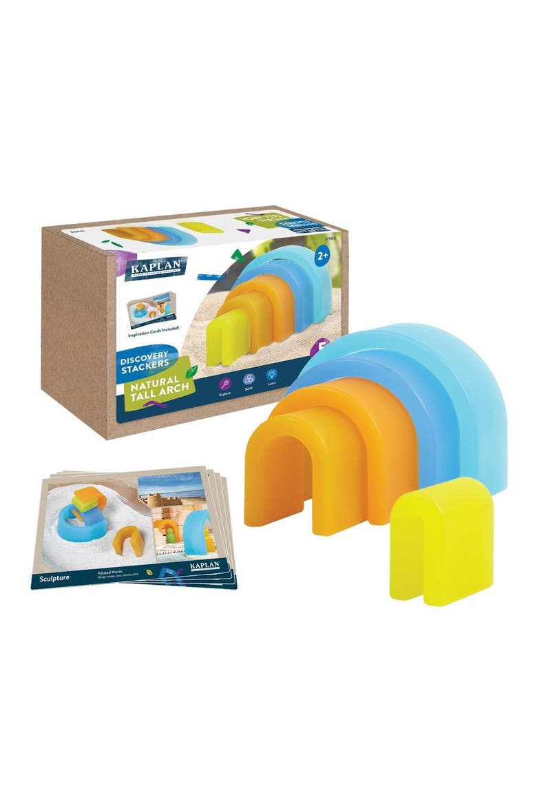 Discovery Stackers - Natural Tall Arch - 5 Pieces, Main, color, Natural