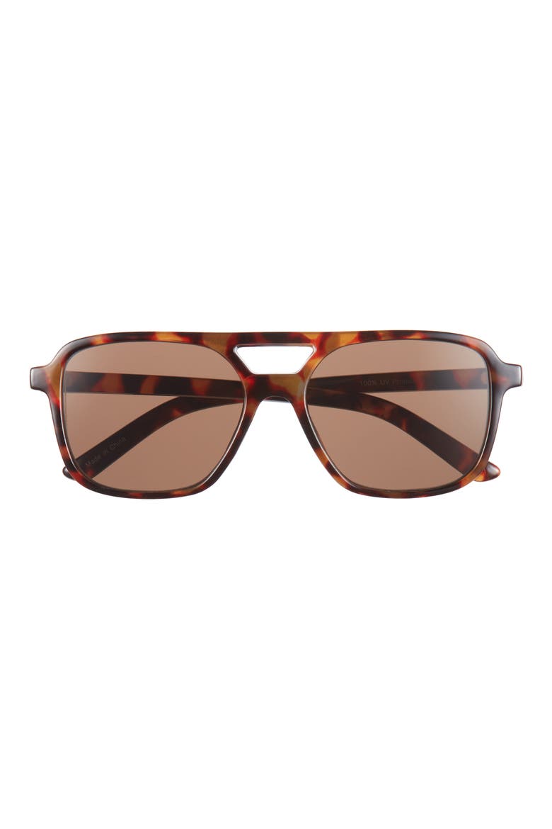 Aviator Sunglasses, Main, color, BROWN TORTOISE