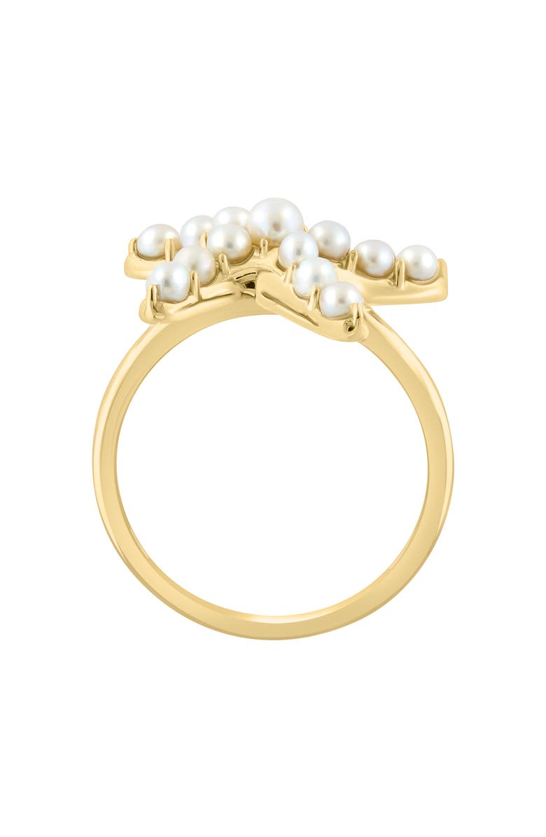 EFFY 14K Yellow Gold 2.5-3mm Cultured Pearl Starfish Ring - Size 7, Alternate, color,