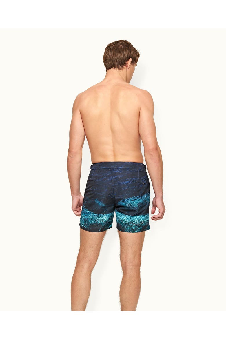 Bulldog Mid-Length Swim Shorts, Alternate, color, DEEP SEA