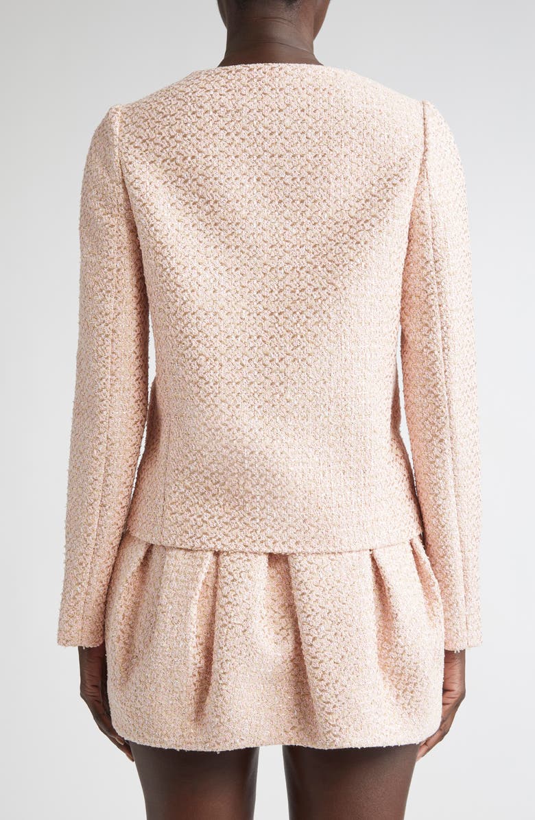 Giambattista Valli Metallic Bouclé Jacket, Alternate, color, Boucle