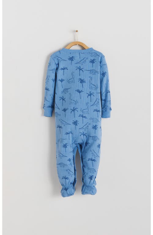 Babycottons Roar Front-snap Footie