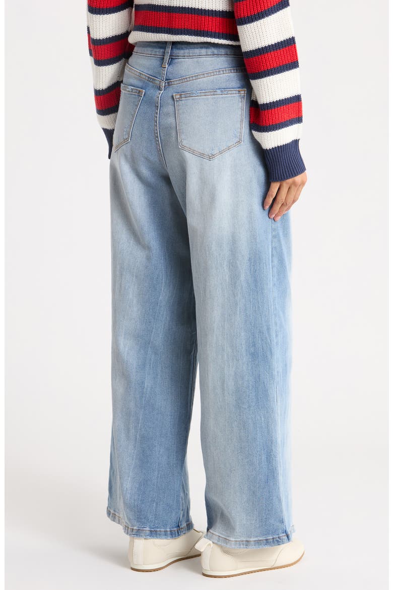 Destructed High Waist Baggy Wide Leg Jeans, Alternate, color, MEDIUM WASH