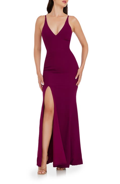 Plum purple formal shops dresses