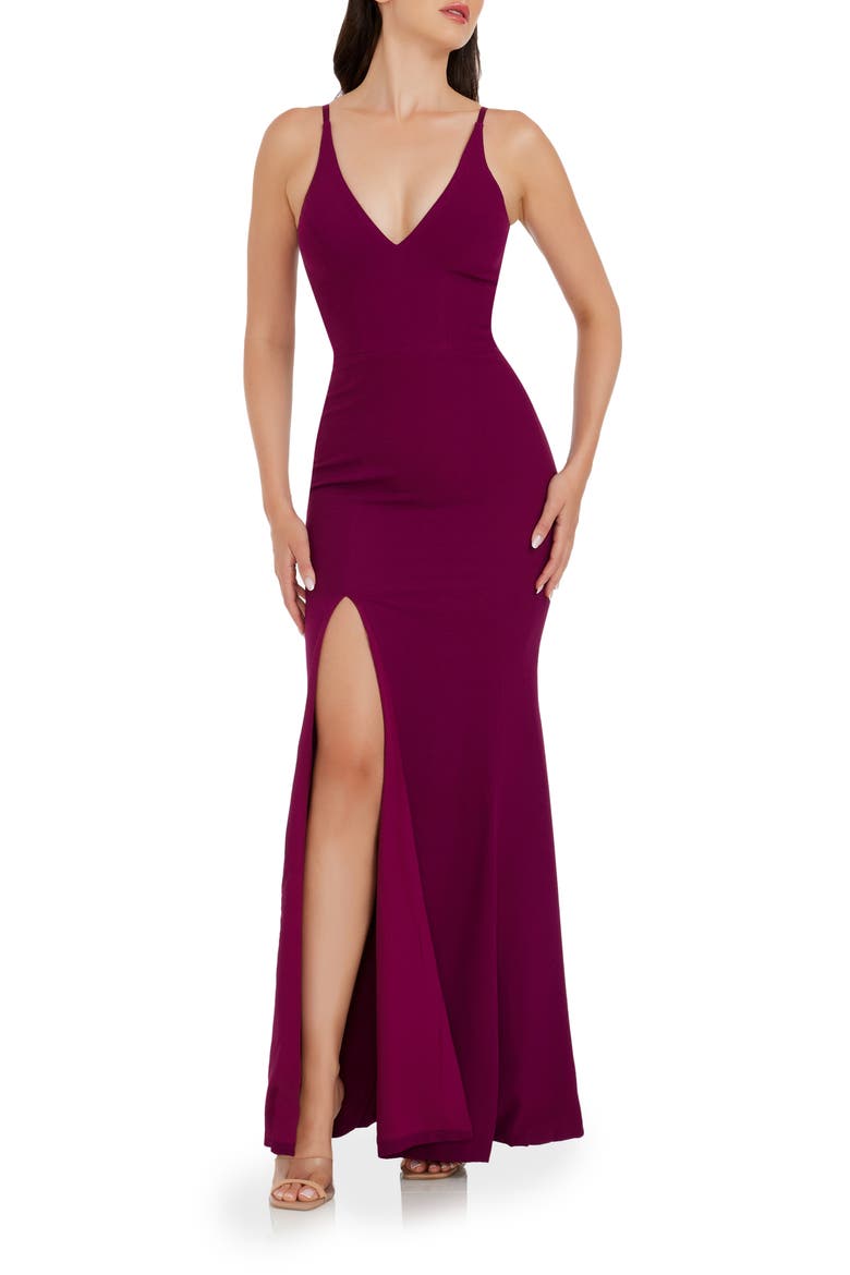 Iris Slit Crepe Gown video