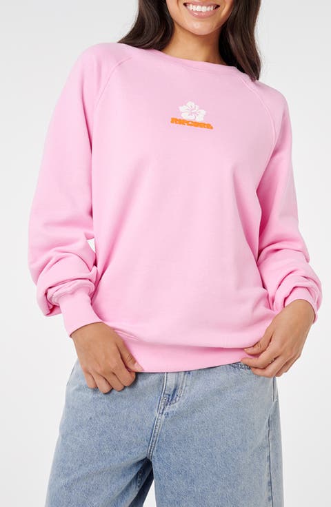 Luxe Surf Puff Logo Crewneck Sweatshirt