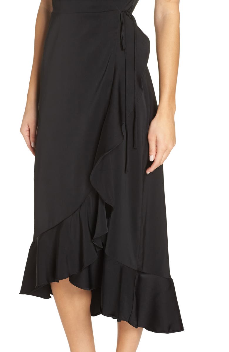 Chelsea28 Midi Ruffle Wrap Dress, Alternate, color,
