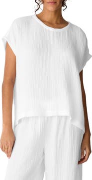 Eileen Fisher Round Neck Square Top