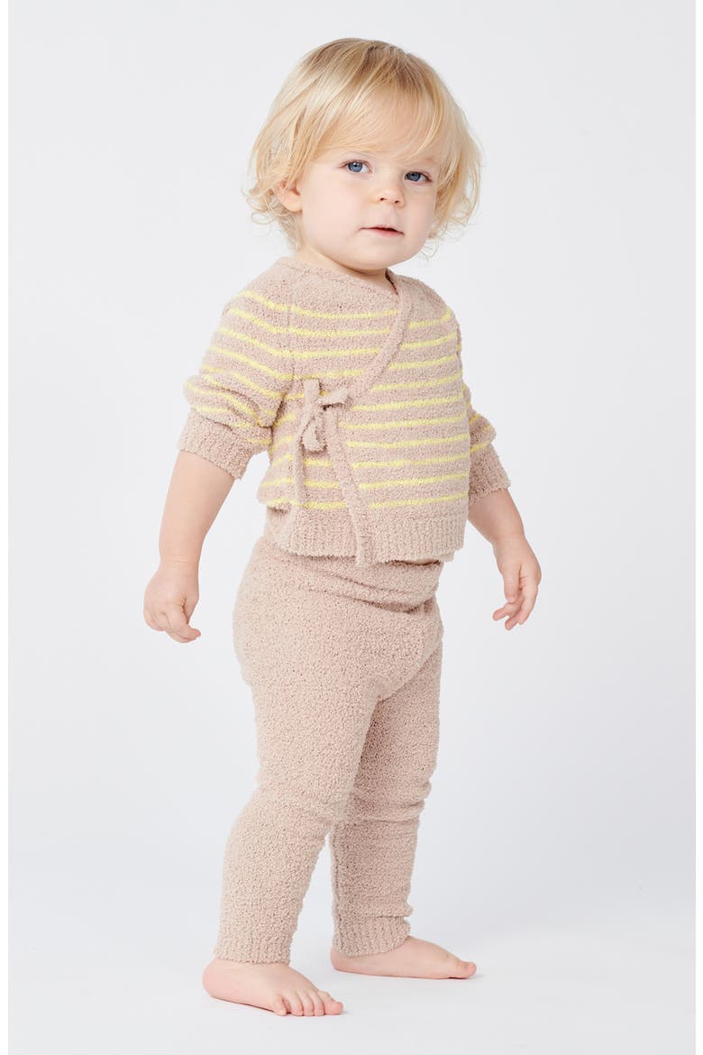 Fuzzy Recycled Polyester Leggings, Alternate, color, PECAN