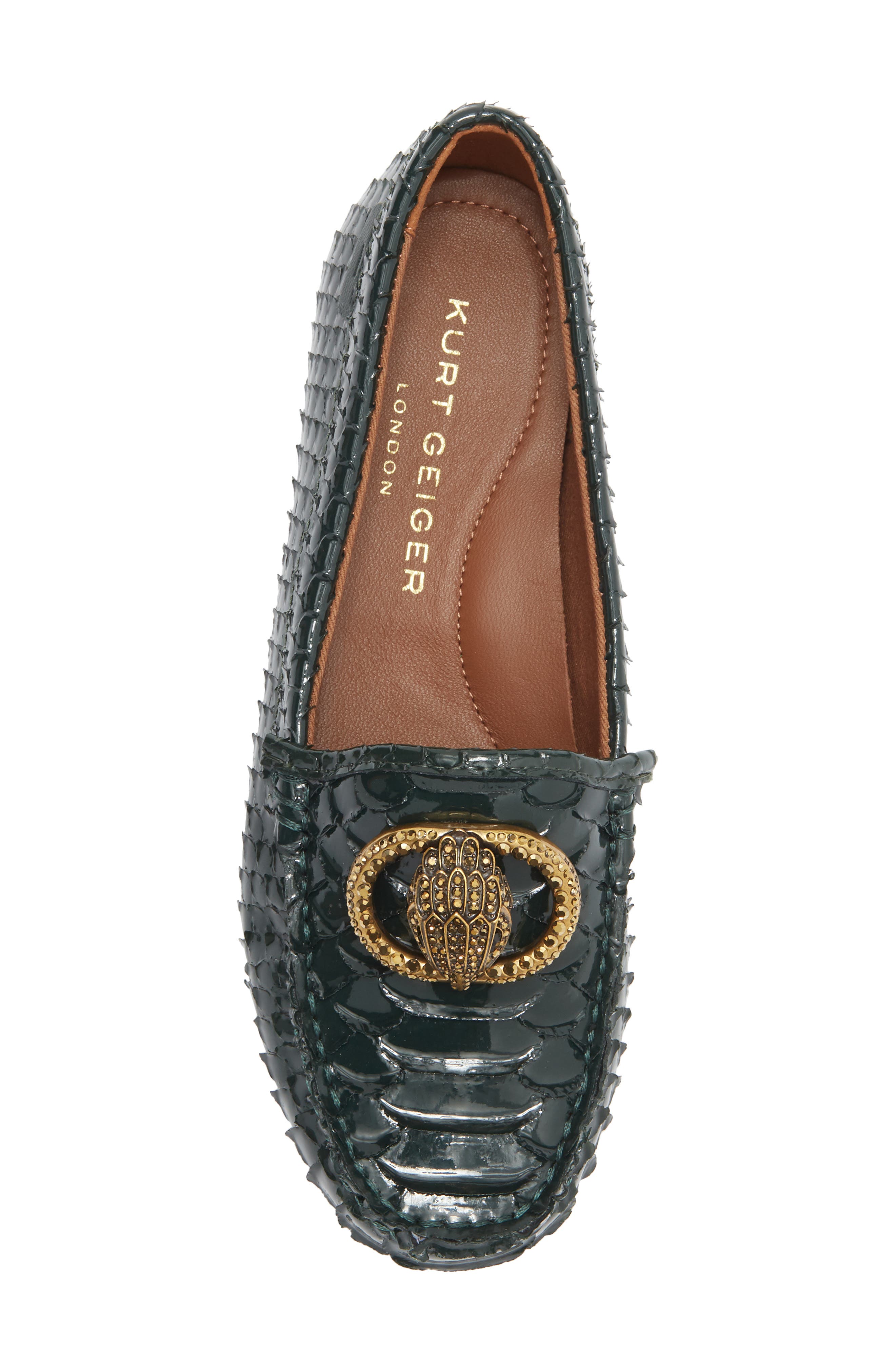 KG Kurt Geiger Chelsea Scale Loafer, Alternate, color, Dark Green