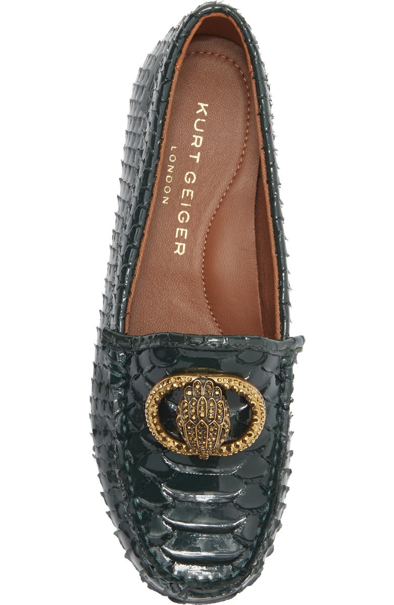 KG Kurt Geiger Chelsea Scale Loafer, Alternate, color, Dark Green