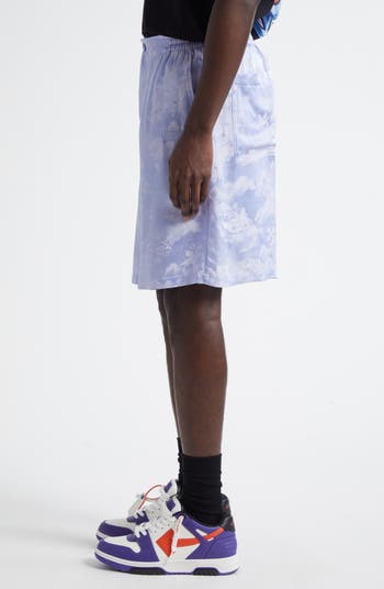 Fresco Jacquard Satin Bermuda Shorts