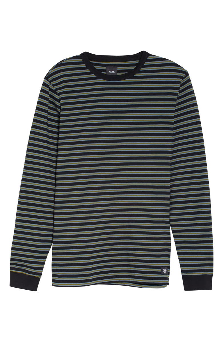 Vans Men's Awbrey II Stripe Long Sleeve T-Shirt, Main, color, 