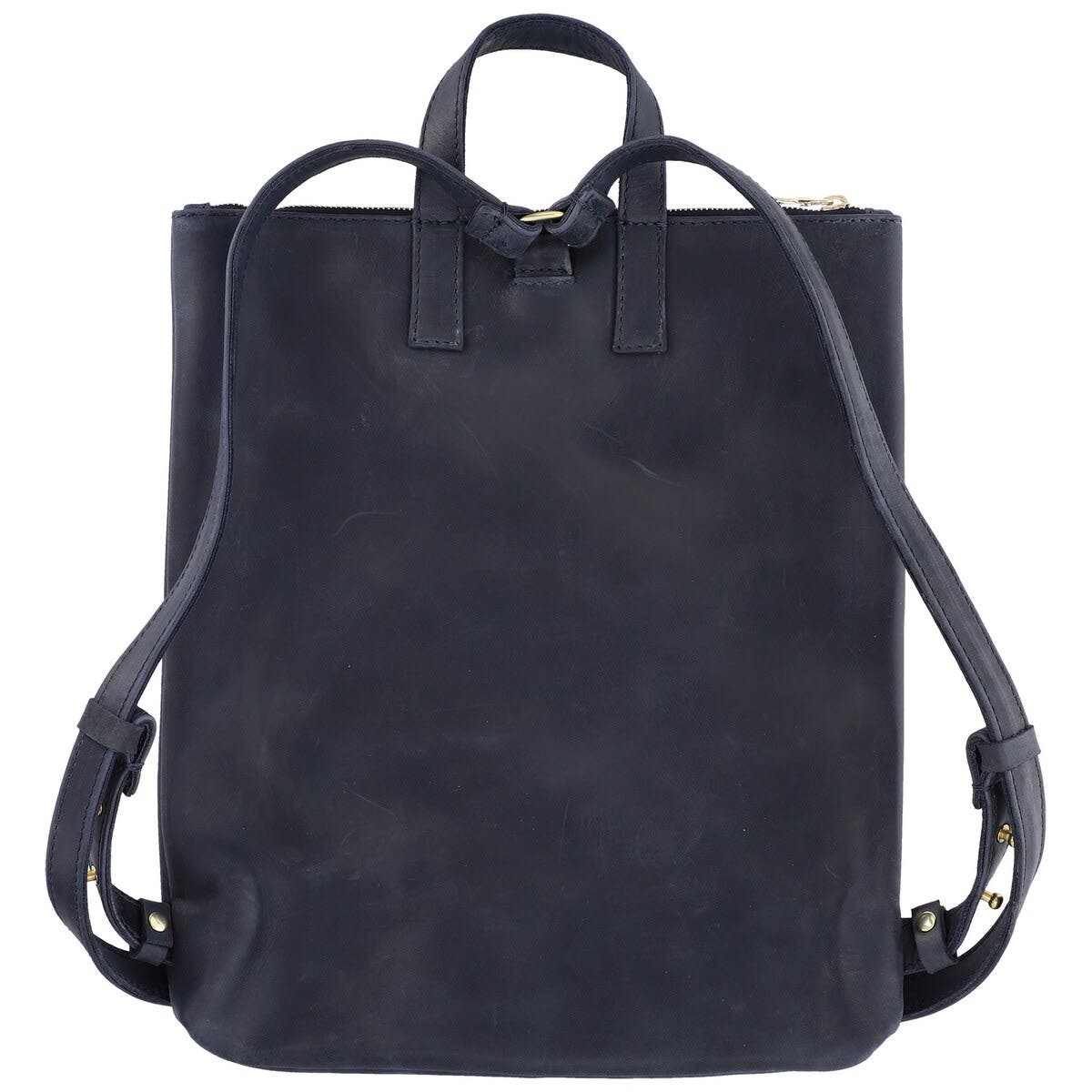 Parker Clay Navy Team USA Miramar Leather Backpack, Alternate, color, Navy
