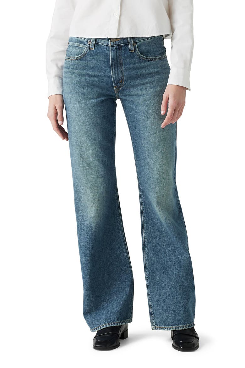 '94 Mid Rise Baggy Bootcut Jeans, Main, color, PARADISE FOUND
