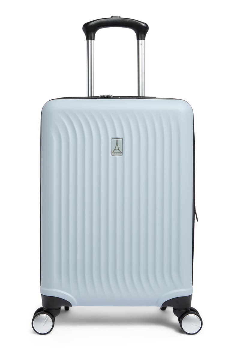 FlightPro 20-Inch Expandable Hardside Spinner Suitcase, Main, color, POWDER BLUE MATTE