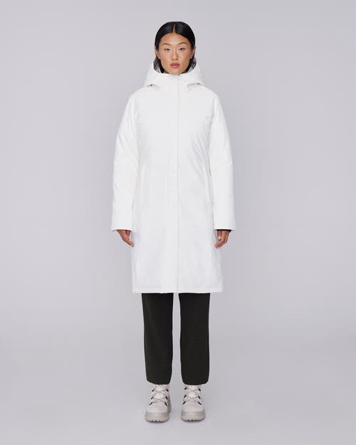 Quartz Co. Fermont | Hooded Down Winter Jacket In Ivory