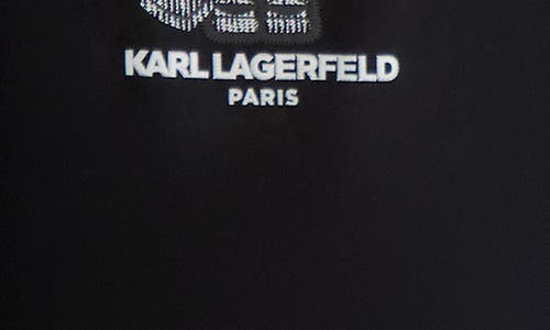 Karl Lagerfeld Paris Karl Armour Logo Patch T-shirt In Black
