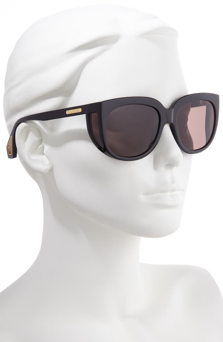 Gucci 57mm Cat Eye Sunglasses, Alternate, color, 