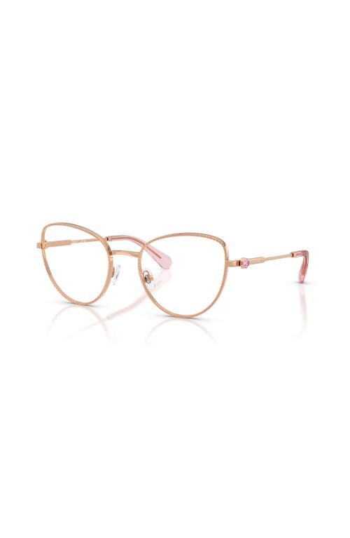 Swarovski 54mm Cat Eye Optical Glasses In Pink