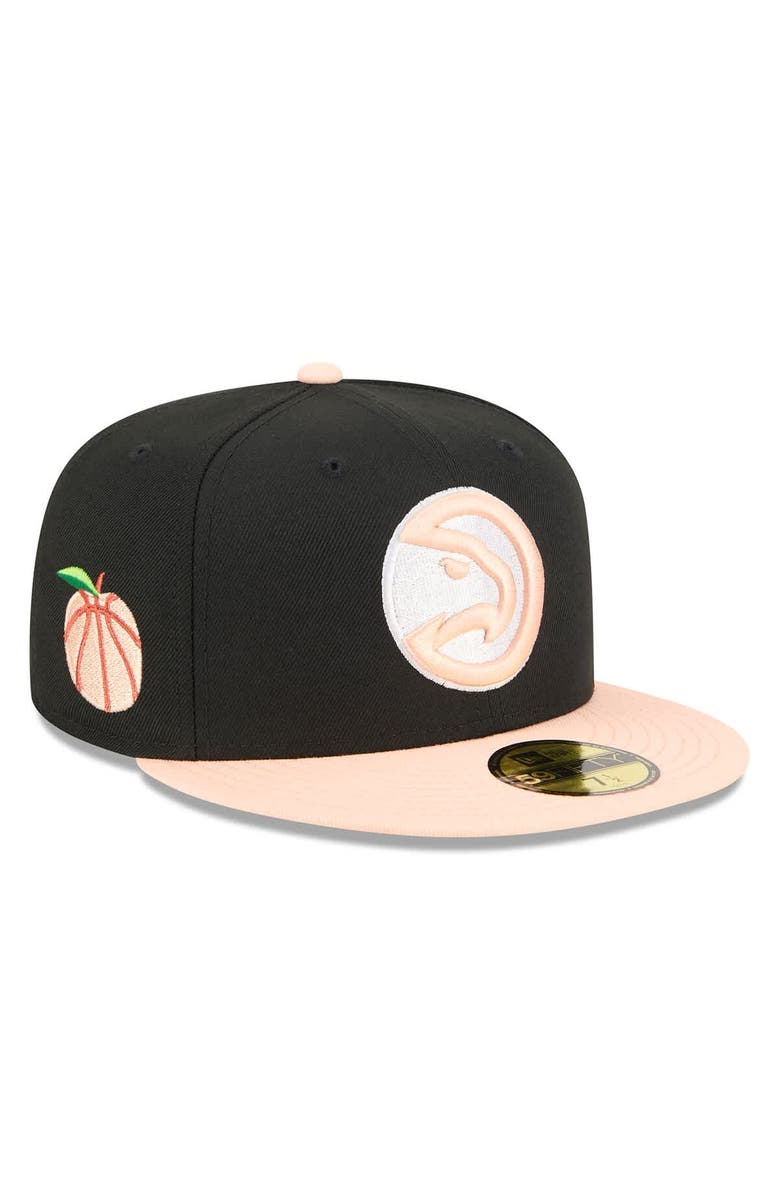 New Era Men's New Era Black Atlanta Hawks 2025/26 City Edition Alternate 59FIFTY Fitted Hat, Main, color, Black