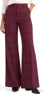 Liverpool Los Angeles Kelsey Windowpane Plaid Wide Leg Pants