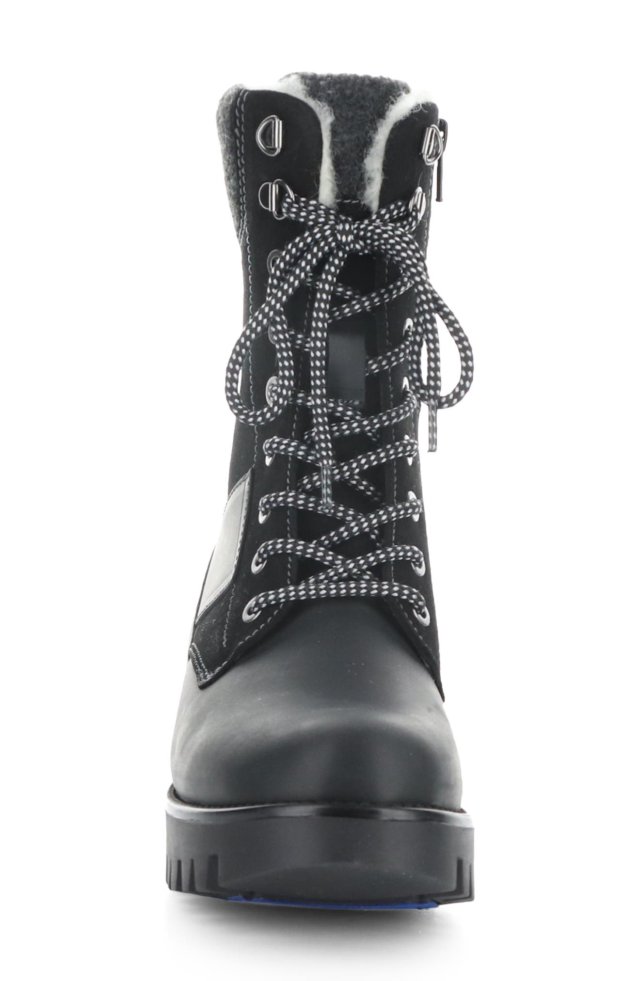 Bos. & Co. Genus Prima Waterproof Platform Bootie, Alternate, color, Black Saddle/Suede/T