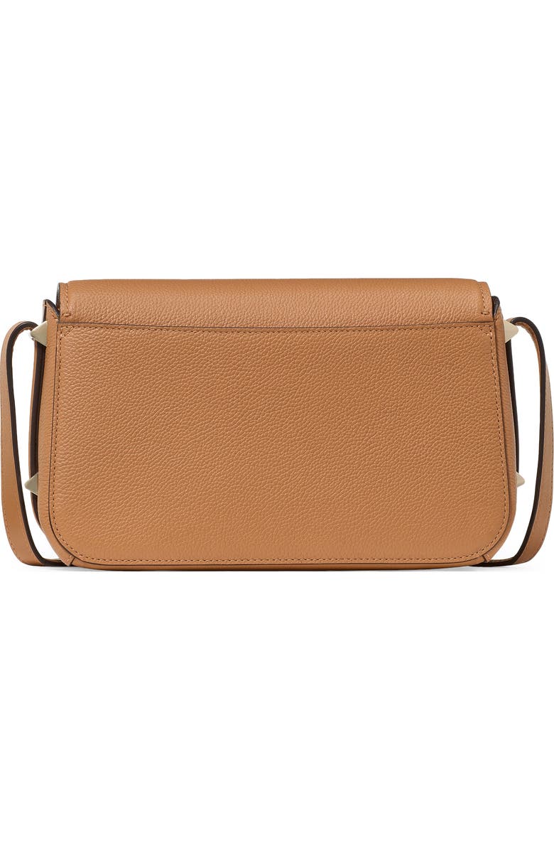 Kate Spade New York small liv pebble leather flap crossbody bag, Alternate, color, Biscotti