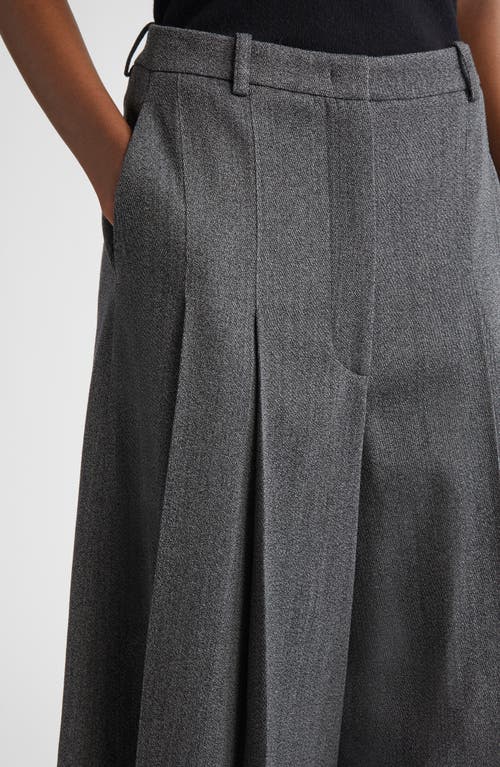 Michael Kors Collection Wide Leg Culotte Pants In Gray