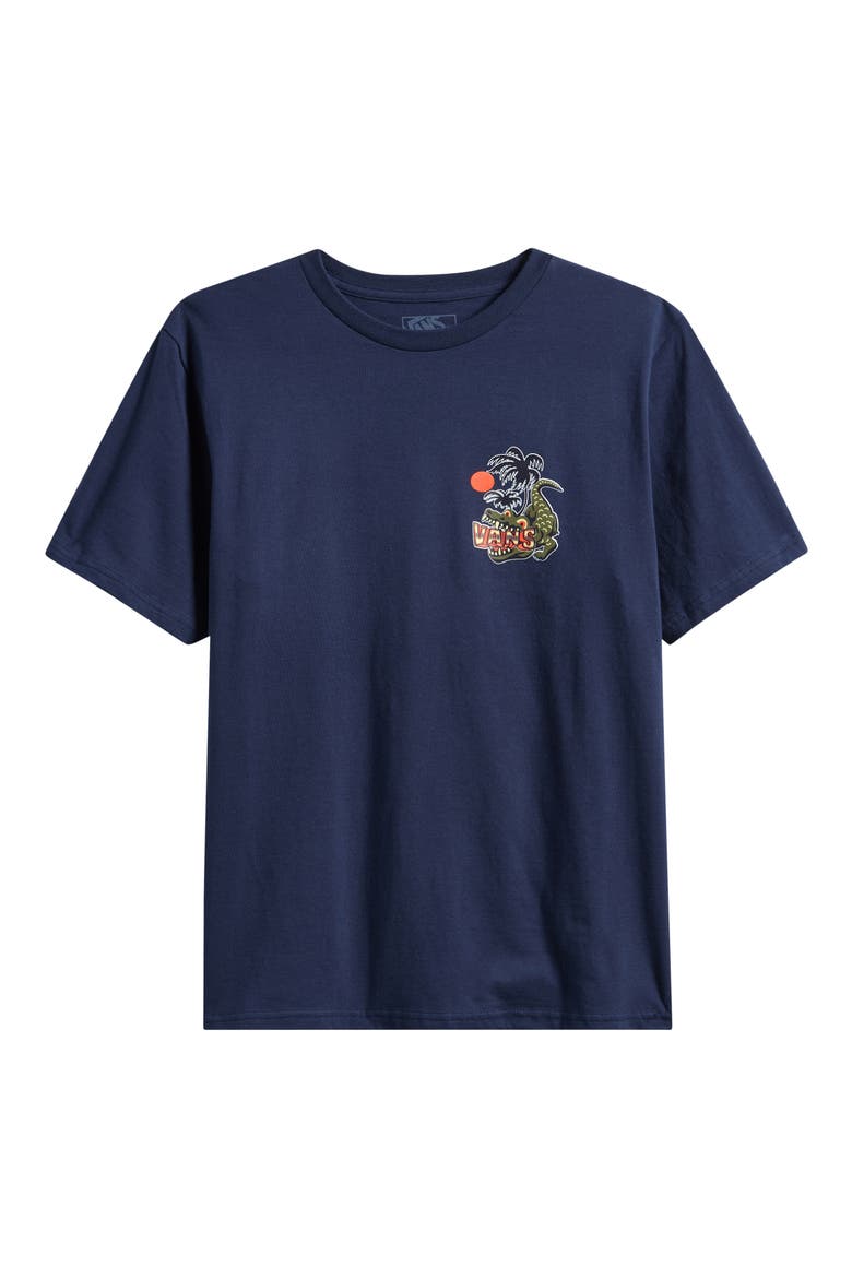 Kids' Hangry Croc Cotton Graphic T-Shirt, Main, color, DRESS BLUES