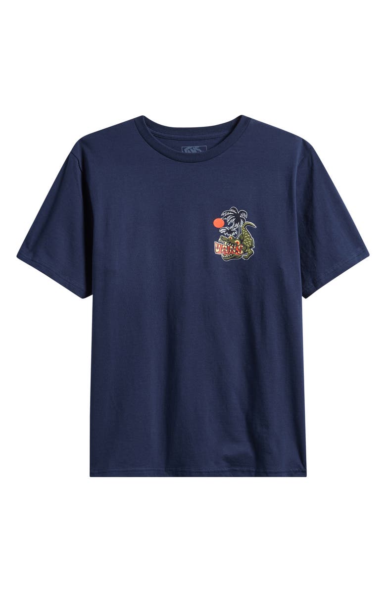 Vans Kids' Hangry Croc Cotton Graphic T-Shirt, Main, color, Dress Blues