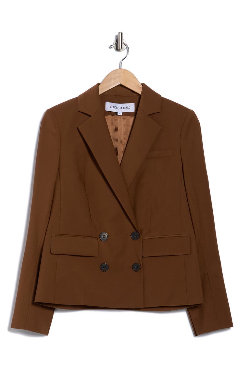 Veronica Beard Kona Wool Blend Dickey Jacket, Alternate, color, Whisky