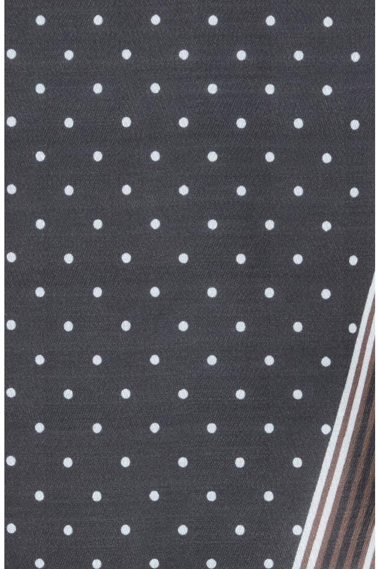 Pin Dot Kite Scarf, Alternate, color, BLACK