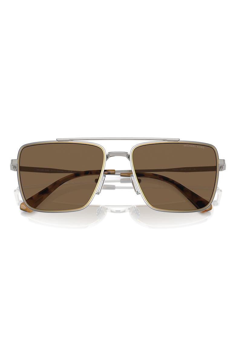 Michael Kors Blue Ridge 58mm Square Sunglasses, Alternate, color, 