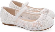 Kailee P Pas Crochet Lace Mary Jane Flats
