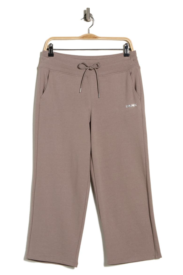 Drawstring Waist Crop Pants, Alternate, color, MUSHROOM